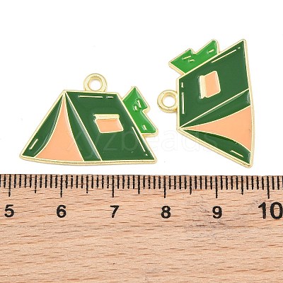 Alloy Enamel Pendants AL-CBA6AEB-12G-02-1