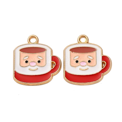 Christmas Alloy Enamel Pendants ENAM-K080-01H-G-1