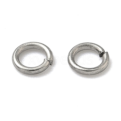 Tarnish Resistant 304 Stainless Steel Open Jump Rings X-STAS-Q186-02-4x0.7mm-1