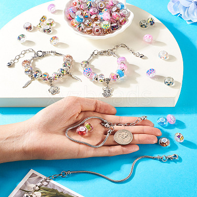 DIY European Bracelete Making Kits DIY-TA0012-17P-1
