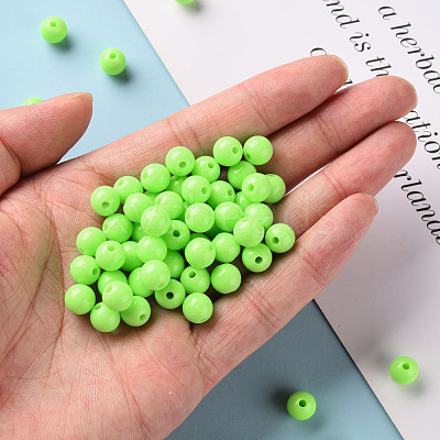 Opaque Acrylic Beads MACR-S370-C8mm-A30-1