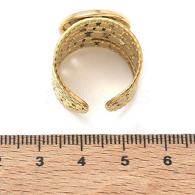304 Stainless Steel Cuff Ring Components SA-CBA37BC-15E-G-1