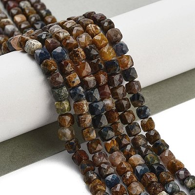 Natural Pietersite Beads Strands G-H042-A10-02-1