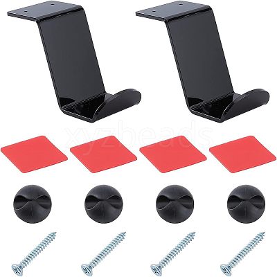 2Pcs Acrylic Headphone & Gamepad Holder Sets ODIS-WH0011-50-1