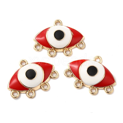 Alloy Enamel Chandelier Component Links PALLOY-E027-VF707-2-1
