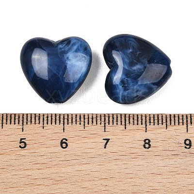 Two-tone Opaque Acrylic Beads X-AC-CBA8E7E-01H-1
