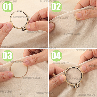 20 Boxs Wood Embroidery Hoops EMBR-SC0001-04C-1
