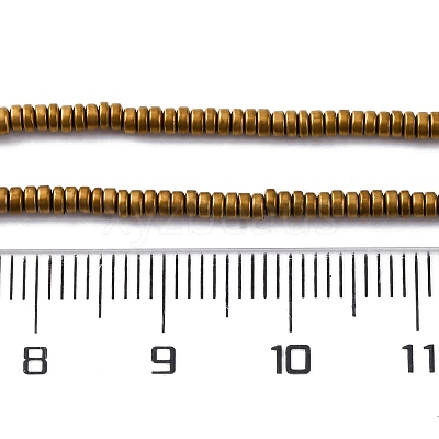 Electroplated Non-magnetic Hematite Beads Strands G-P571-A01-01-1