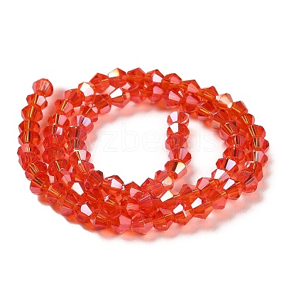 Transparent Electroplate Glass Beads Strands EGLA-A039-T2mm-B14-1