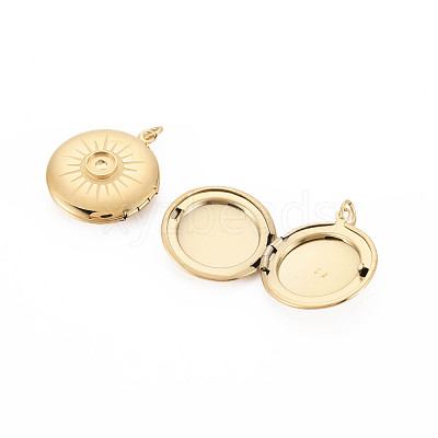 Ion Plating(IP) 304 Stainless Steel Pendant Enamel Settings STAS-N097-140-1