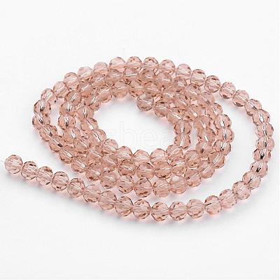 Transparent Glass Bead Strands GLAA-G013-4mm-90-1