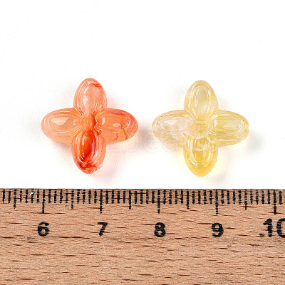 Transparent Acrylic Beads TACR-T028-35F-1
