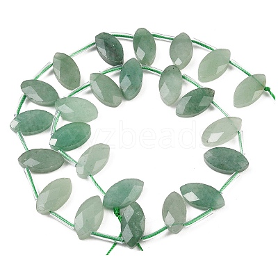 Natural Green Aventurine Beads Strands G-P607-A04-01-1