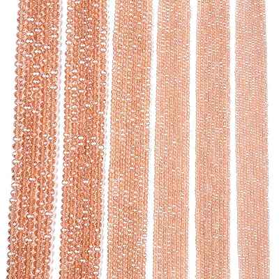 Electroplate Glass Beads Strands EGLA-A044-T6mm-A21-1