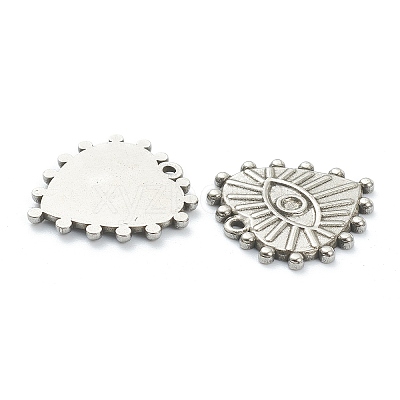 304 Stainless Steel Pendant Cabochon Settings for Enamel LS-STAS-P279-38P-1