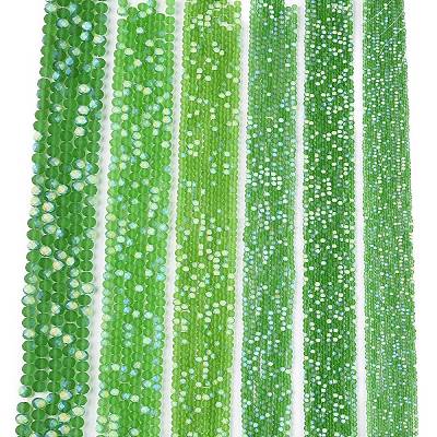 Transparent Glass Beads Strands EGLA-A044-T6mm-MB11-1