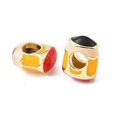 Pencil Brass Enamel European Beads KK-CBA9CBD-20G-1