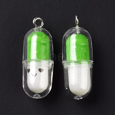 Translucent Plastic Pendants X-KY-L006-29D-1