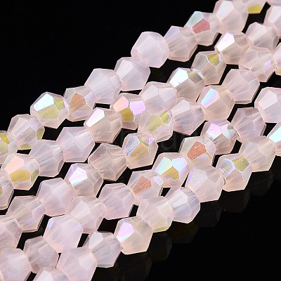 Imitation Jade Electroplate Glass Beads Strands EGLA-A039-J2mm-L07-1