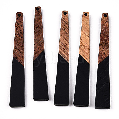 Opaque Resin & Walnut Wood Big Pendants RESI-TAC0017-46-C04-1
