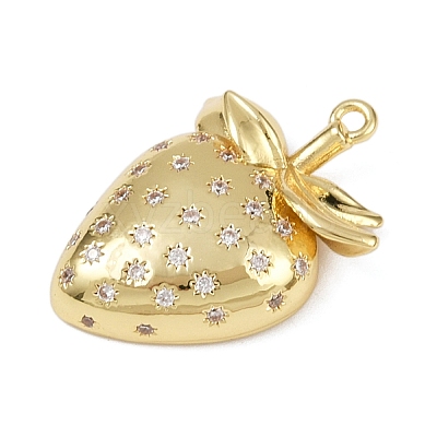 Brass Micro Pave Cubic Zirconia Pendants KK-R224-10G-1