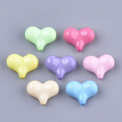 Opaque Solid Color Acrylic Beads MACR-T030-12-1
