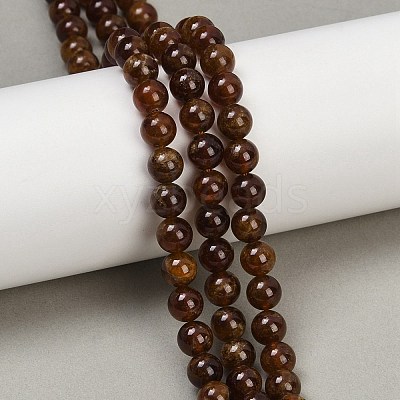 Natural Garnet Beads Strands G-U026-A10-6mm-1