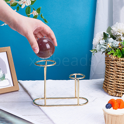 Alloy Crystal Ball Holders ODIS-WH0106-18G-1