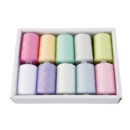 10 Colors Polyester Sewing Thread PW-WG34EA6-03-1