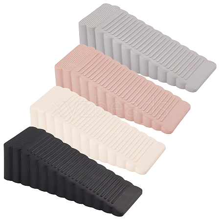 Gorgecraft 4Pcs 4 Colors Silicone Door Stoppers AJEW-GF0006-32-1