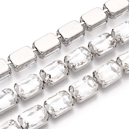 Iron Rhinestone Cup Chains CH-T006-10A-1
