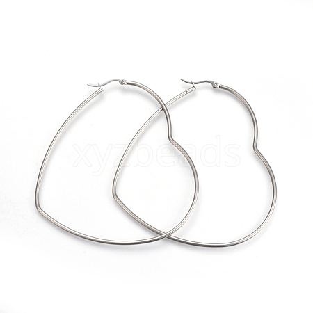 201 Stainless Steel Hoop Earrings EJEW-A052-11A-1