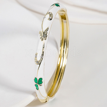 Vintage Zinc Alloy Hinged Bangles for Women JY4654-2-1