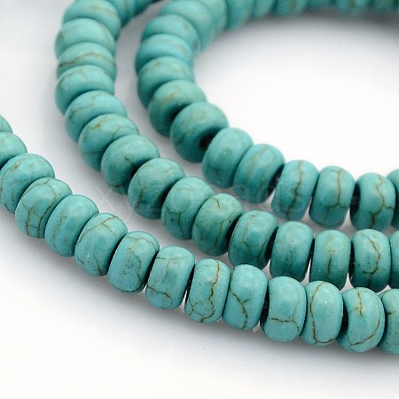 Synthetic Turquoise Beads Strands G-J182-01-1