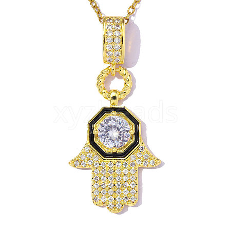 Brass Micro Pave Clear AB Cubic Zirconia Pendants CU-OY001-73G-1