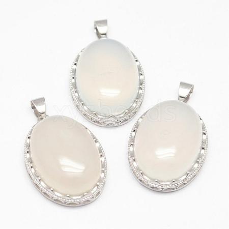 Natural Agate Pendants G-D851-37-1