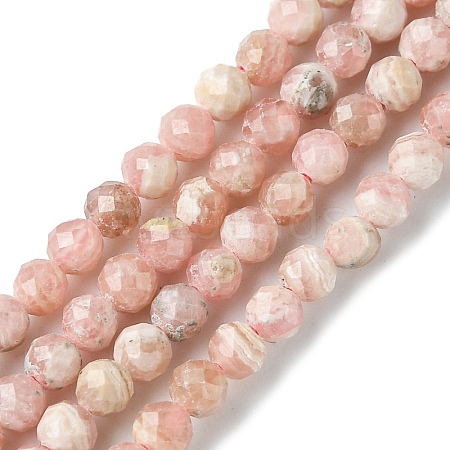 Natural Argentina Rhodochrosite Beads Strands G-F748-S01-1