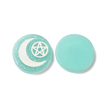 Resin Cabochons RESI-G055-02G-1