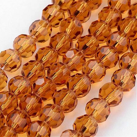 Transparent Glass Bead Strands GLAA-G013-8mm-65-1