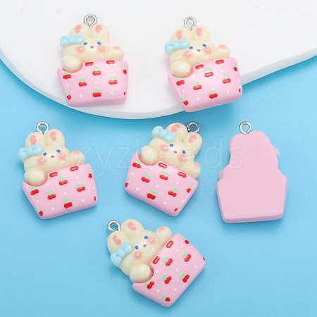 Cartoon Animal Resin Pendants PW-WG1B5D1-01-1