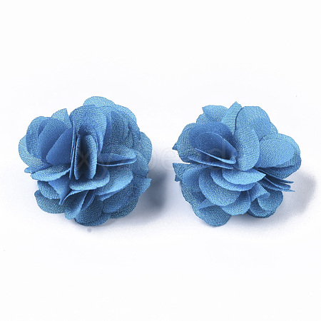 Polyester Fabric Flowers FIND-R076-02E-1