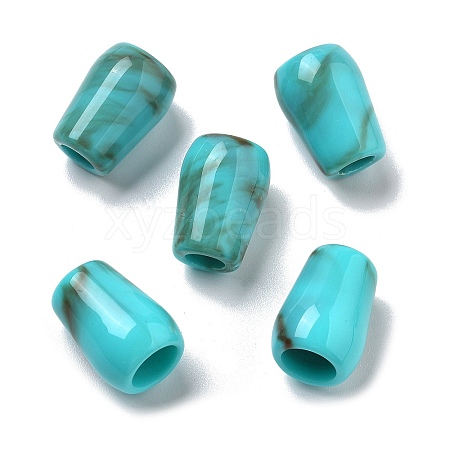 Two Tone Acrylic Beads OACR-S042-03F-1