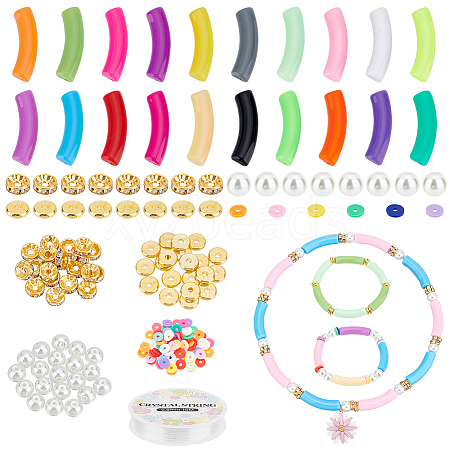   Curved Tube Chunky Bracelet Making Kit DIY-PH0009-46-1