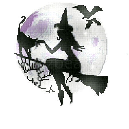 Halloween Theme DIY Diamond Painting Sticker Kits PW-WG51296-01-1
