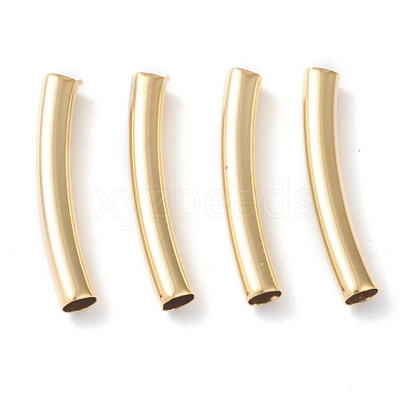 Brass Tube Beads X-KK-Y003-90C-G-1