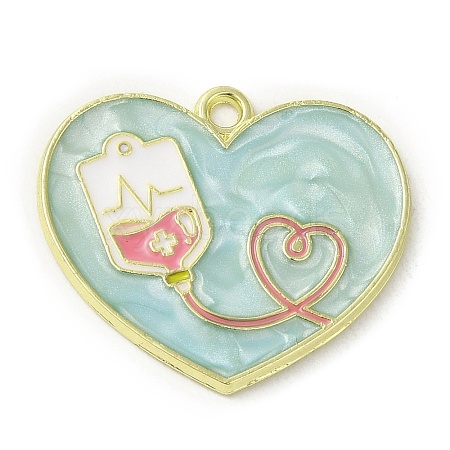 Medical Theme Alloy Enamel Pendants ENAM-U000-02B-03-1