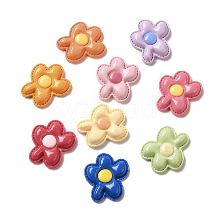 Opaque Resin Decoden Cabochons RESI-B023-03-1