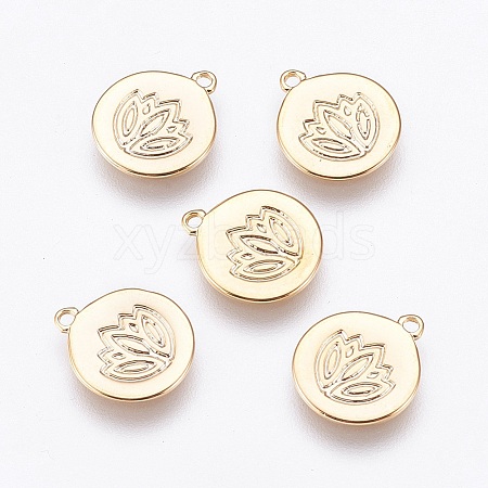 Brass Charms X-KK-T020-88G-1