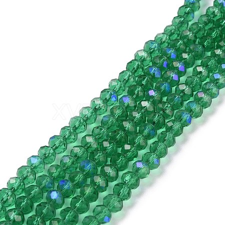 Electroplate Glass Beads Strands X1-EGLA-A034-T4mm-L12-1