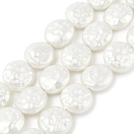 Electroplated Shell Pearl Beads Strands BSHE-Z007-02B-1